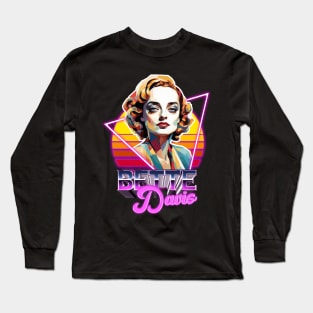 bette davis neon sunset Long Sleeve T-Shirt